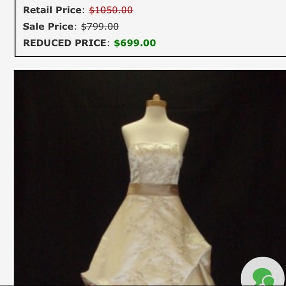 Oleg Cassini Collection Designer Wedding Dress - Picture 8 of 8